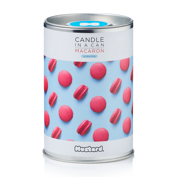 Свещ с аромат Macaron в метално кенче.