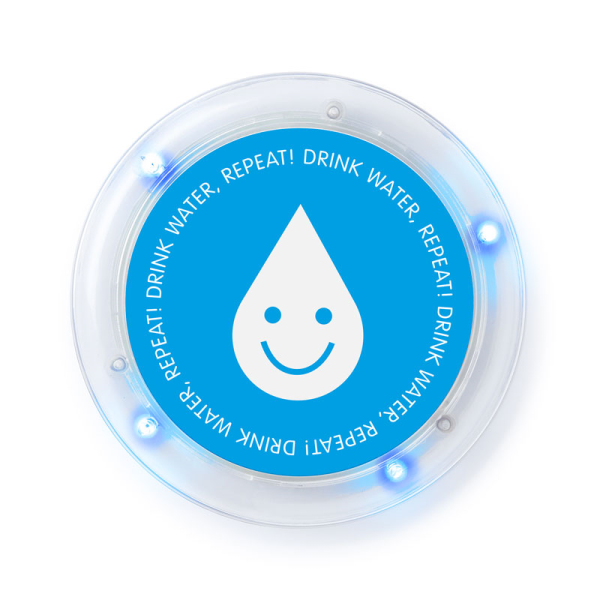 Хидратиращ приятел- подсещаща подложка за пиене на вода със светлини.