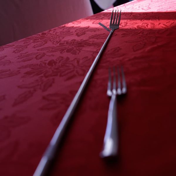 Вилица с телескопична дръжка.