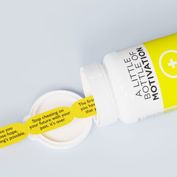 Бутилчица с 52 вдъхновяващи цитата Motivation.