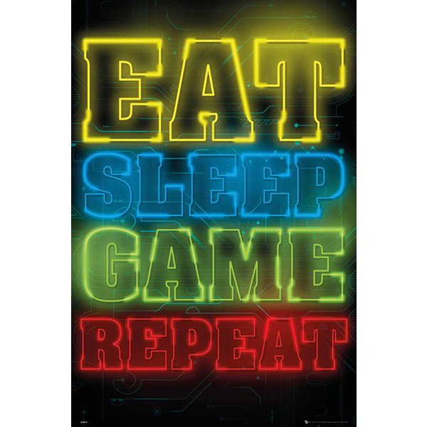 Постер Eat, Sleep, Game, Repeat