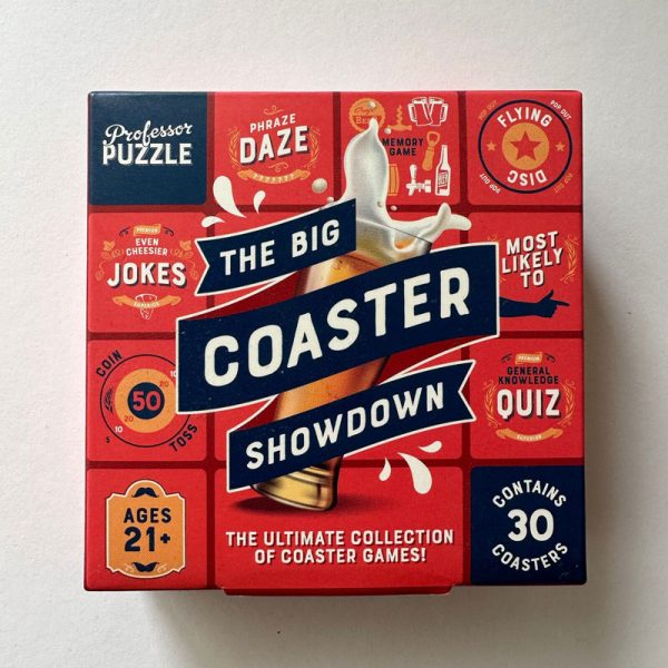 Микс от разнообразни игри върху подложки за чаши.