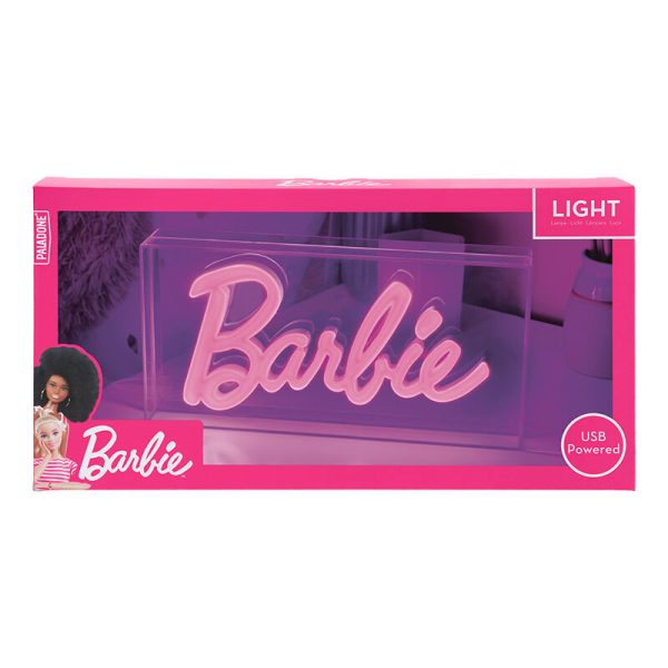 Лампа с неонов надпис Barbie.