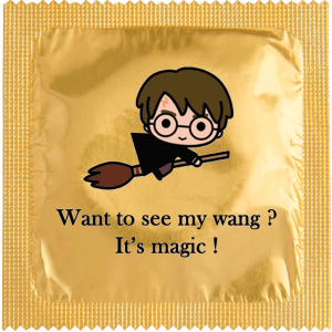Презерватив Harry P. Want to see my wang? с Хари на метла.