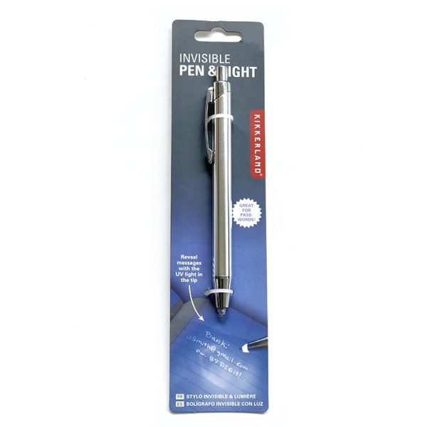 Химикалка с невидимо мастило и лампичка