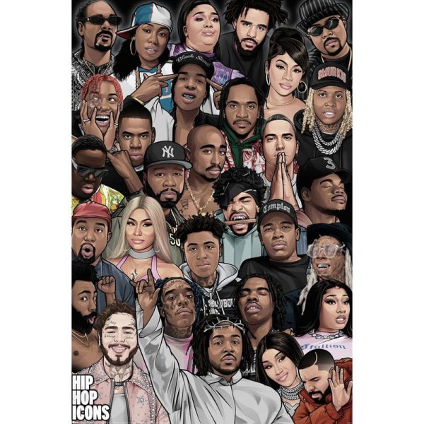 Постер Hip Hop Icons