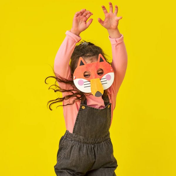 Направи,оцвети и играй с маска на животно