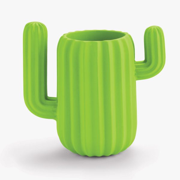 Магнитен моливник и поставка зелен Cactus.