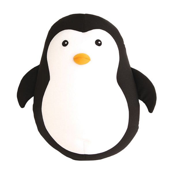 Възглавница за път, която се сгъва в играчка Пингвин.
