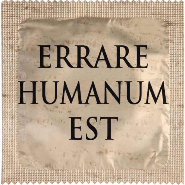 Презерватив ERRARE HUMANUM EST
