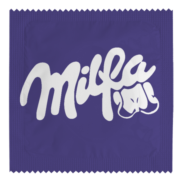 Презерватив Milfa, шега с Милка.