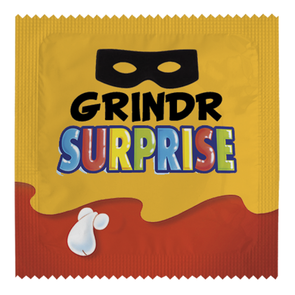 Презерватив шега с Grindr и Kinder Surprise