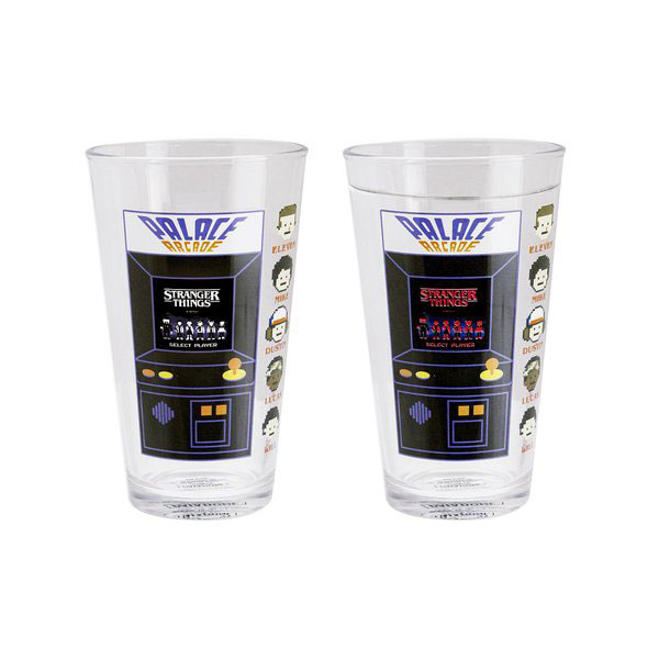 Стъклена чаша с термоефект Stranger Things Arcade.