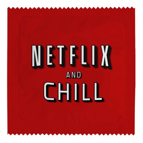 Презерватив с надпис NETFLIX & CHILL
