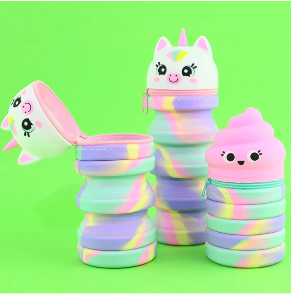 Силиконов несесер с възможност за компактно сгъване Girl