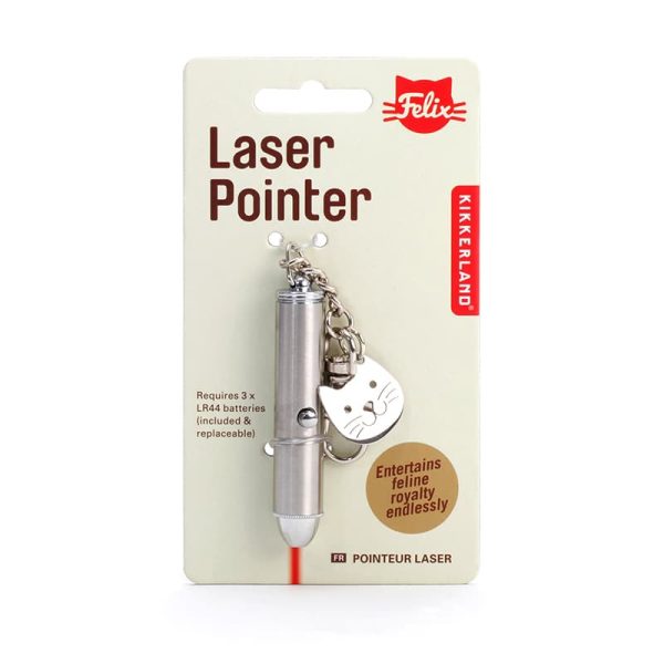 Лазарен пойнтер за игра с котка с ключодържател.