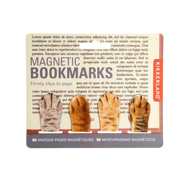 Магнитни маркери за страница Котешка лапа,4 броя