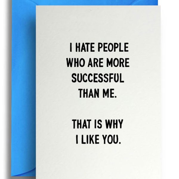 Картичка с плик Hate more success