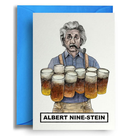 картичка с плик Albert nine-stein