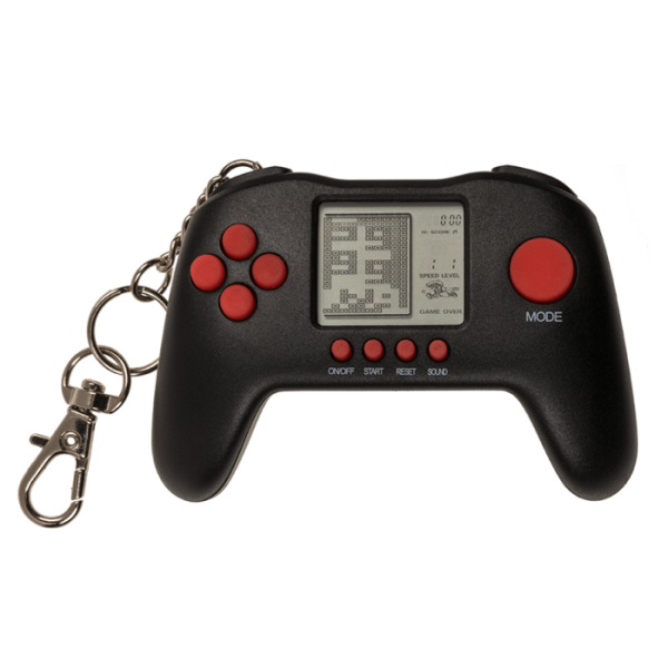 Мини конзола във формата на джой стик с игра тетрис.