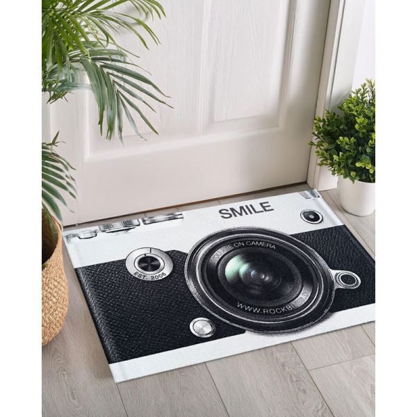 Изтривалка за крака Ретро Фотоапарат Smile за врата