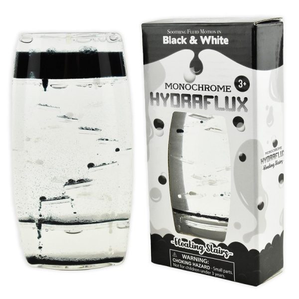 Течен таймер Капчици по стълбите черно-бял