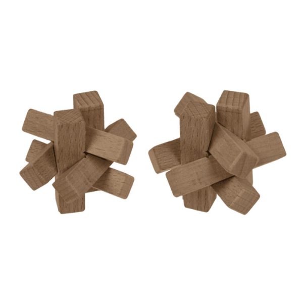 Триизмерен дървен пъзел в шест варианта