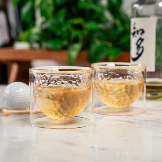 Комплект две стъклени чаши за уиски Голф