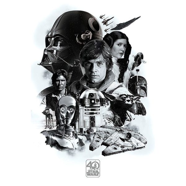 Постер Star Wars 40th Anniversary Montage