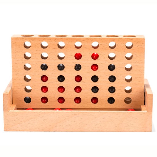 Дървена настолна игра Четири подред