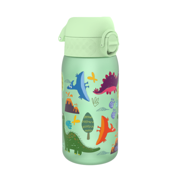 Детска бутилка за вода Динозаври, Ion8 Recyclon, 350ml