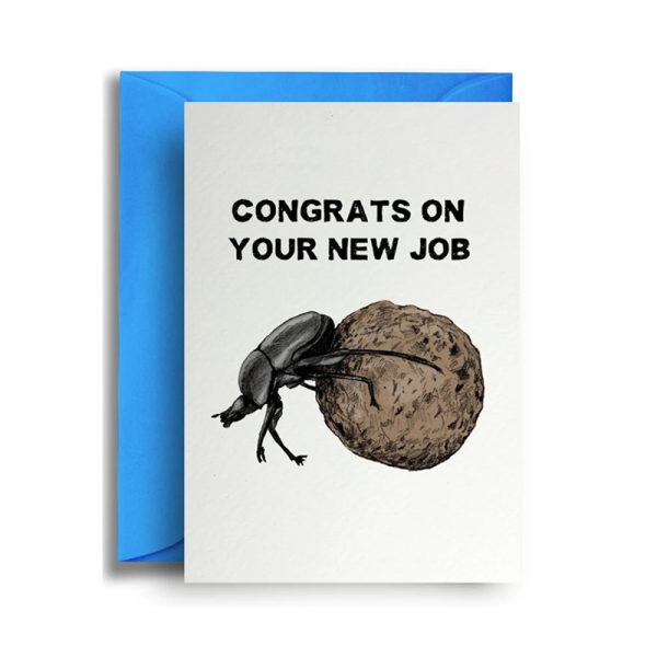 Картичка с плик New Job