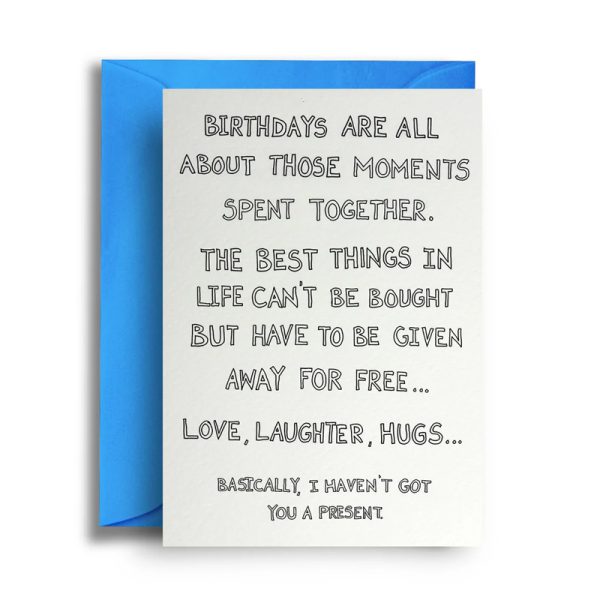 Картичка с плик No Present