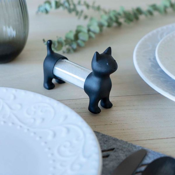 Поставка за клечки за зъби / солница Котка