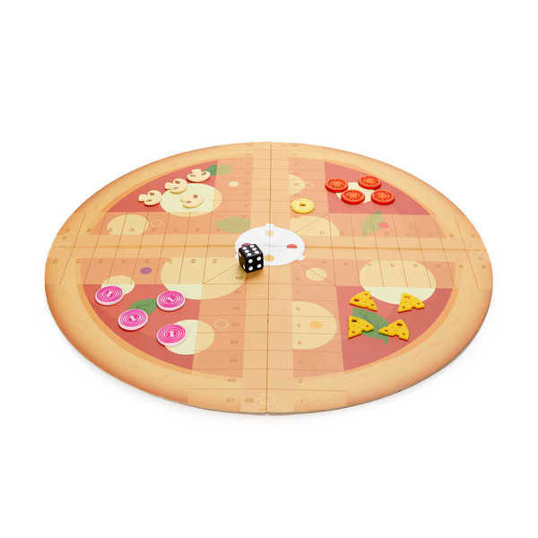 Игра "Не се сърди човече!" във формата на пица