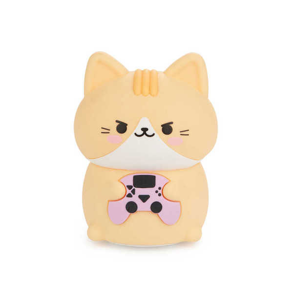 Нощна лампа Kawaii Gamer оранжево коте