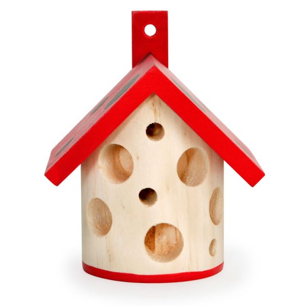 Дървена къщичка за калинки