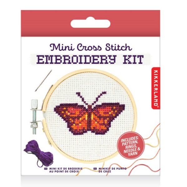 Мини комплект за бродиране Пеперуда