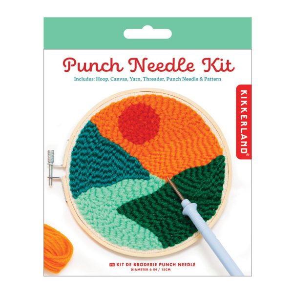 Пънч комплект за плетене на ръка Punch needle Пейзаж