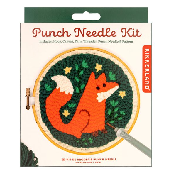 Пънч комплект за плетене на ръка Punch needle Лисица