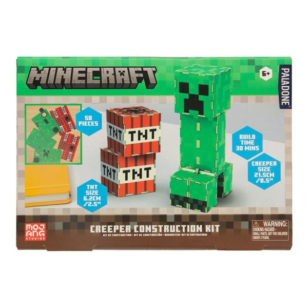 Дървен конструктор пъзел Minecraft Creeper 3D Майнкрафт
