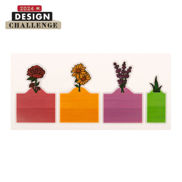 Лепящи листчета бележки за страница Цветна градина