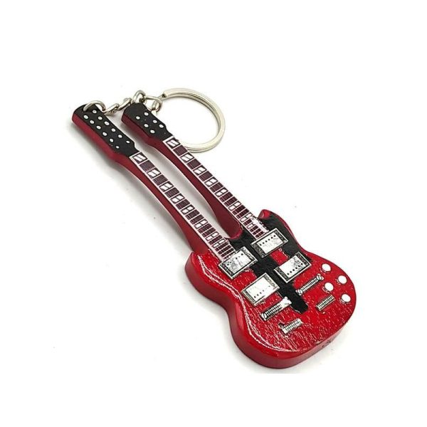 Дървен ключодържател китара Jimmy Page Led Zeppelin