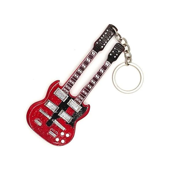 Дървен ключодържател китара Jimmy Page Led Zeppelin