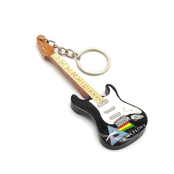 Дървен ключодържател китара Pink Floyd