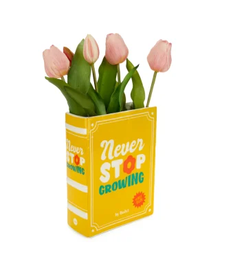 Ваза във формата на книга Never stop growing